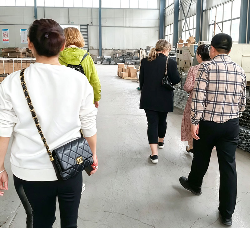 Customers visit our company