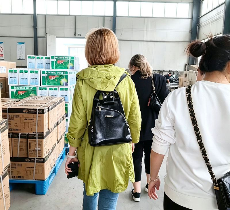 Customers visit our company